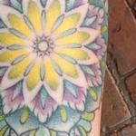 Tattoos - color floral mandala - 103937